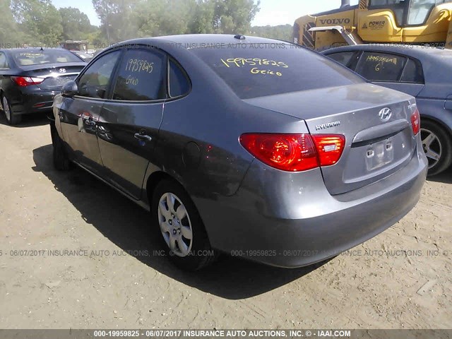 KMHDU46D48U351100 - 2008 HYUNDAI ELANTRA GLS/SE/LIMITED GRAY photo 3