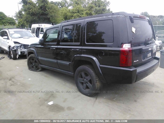 1J8HG48K17C697742 - 2007 JEEP COMMANDER BLACK photo 3