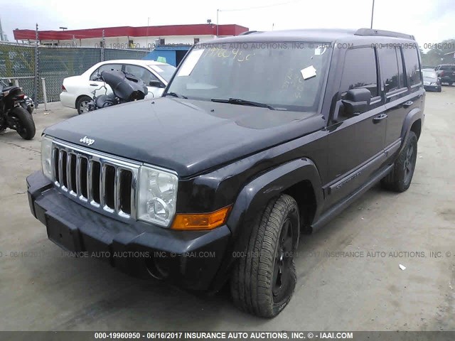 1J8HG48K17C697742 - 2007 JEEP COMMANDER BLACK photo 6
