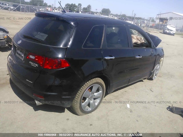 5J8TB18519A000059 - 2009 ACURA RDX TECHNOLOGY BLACK photo 4