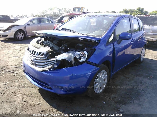 3N1CE2CP7FL391987 - 2015 NISSAN VERSA NOTE S/S PLUS/SV/SL/SR BLUE photo 2