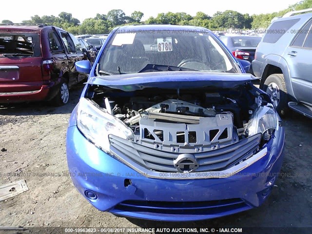 3N1CE2CP7FL391987 - 2015 NISSAN VERSA NOTE S/S PLUS/SV/SL/SR BLUE photo 6