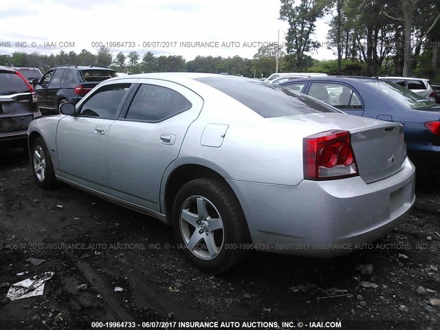 2B3CA3CV6AH247640 - 2010 DODGE CHARGER SXT SILVER photo 3