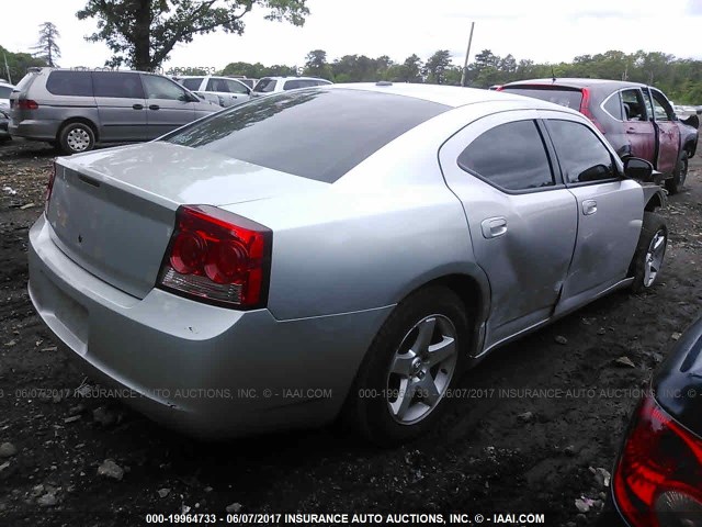 2B3CA3CV6AH247640 - 2010 DODGE CHARGER SXT SILVER photo 4