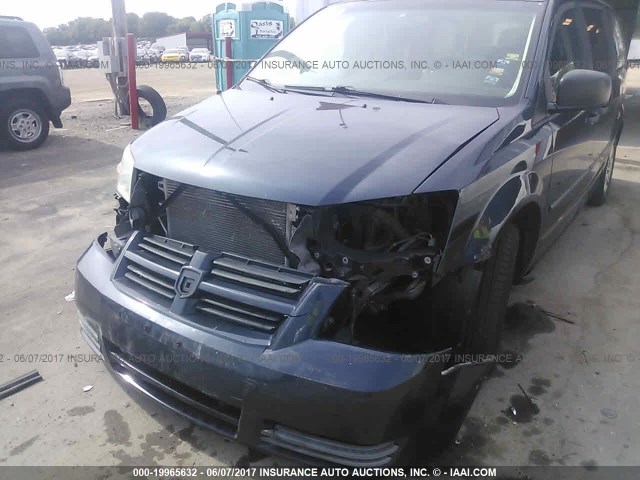 2D8HN44HX8R704642 - 2008 DODGE GRAND CARAVAN SE BLUE photo 6