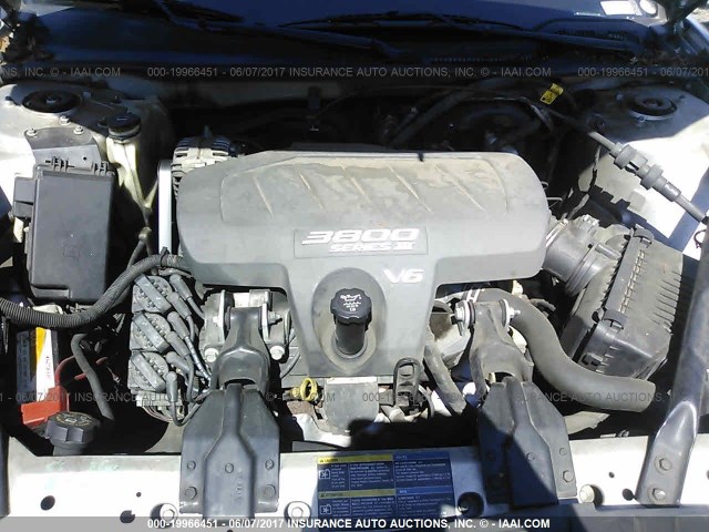 2G2WP522851341244 - 2005 PONTIAC GRAND PRIX SILVER photo 10