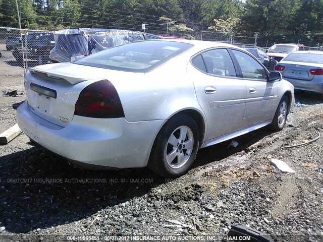 2G2WP522851341244 - 2005 PONTIAC GRAND PRIX SILVER photo 4