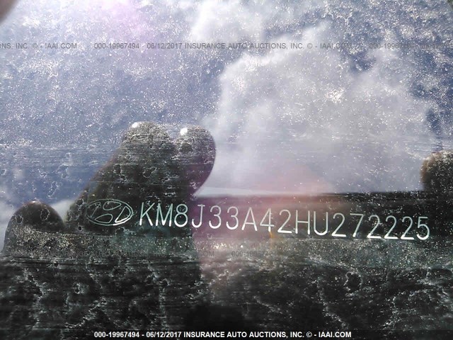 KM8J33A42HU272225 - 2017 HYUNDAI TUCSON LIMITED/SPORT AND ECO/SE BLACK photo 9