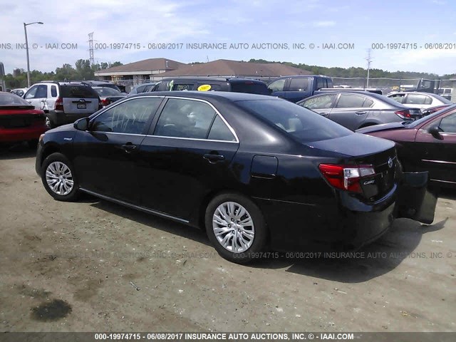4T1BD1FK7DU092262 - 2013 TOYOTA CAMRY HYBRID/LE/XLE 黑色 照片 3