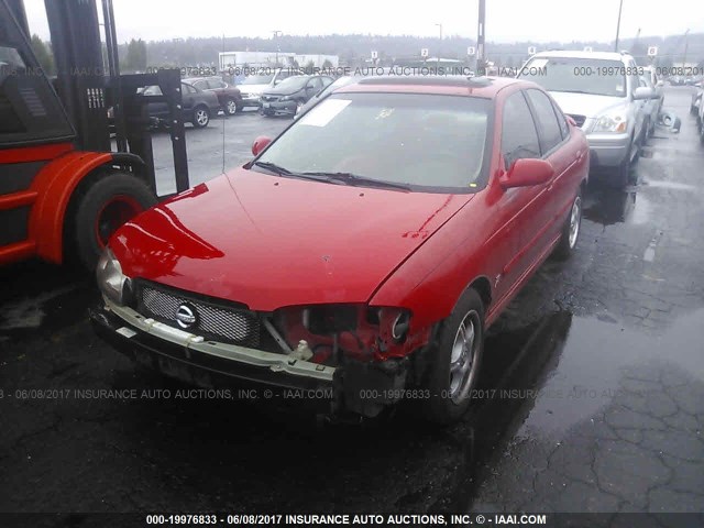 3N1AB51A72L728345 - 2002 NISSAN SENTRA SE-R SPEC V RED photo 2