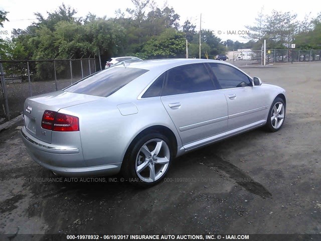 WAUMV94E69N004662 - 2009 AUDI A8 L QUATTRO SILVER photo 4