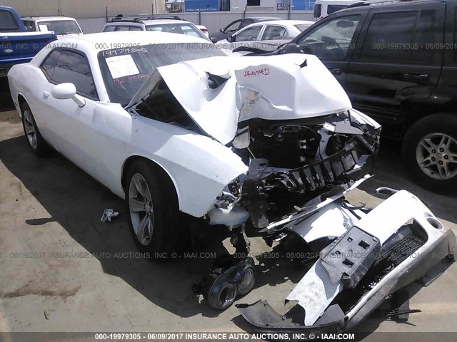 2C3CDZAG1FH823157 - 2015 DODGE CHALLENGER SXT WHITE photo 1