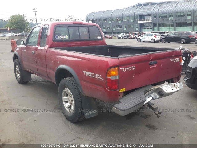 4TAWN72N5XZ518698 - 1999 TOYOTA TACOMA XTRACAB RED photo 3