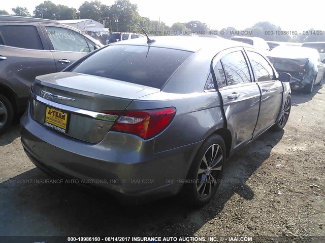 1C3CCBBG4DN716620 - 2013 CHRYSLER 200 TOURING GRAY photo 4