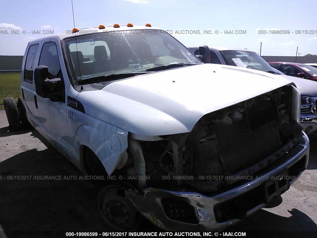 1FD8W3H61CED22774 - 2012 FORD F350 4X4 CREWCAB  WHITE photo 1