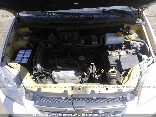 KL1TD56638B050232 - 2008 CHEVROLET AVEO LS WHITE photo 10