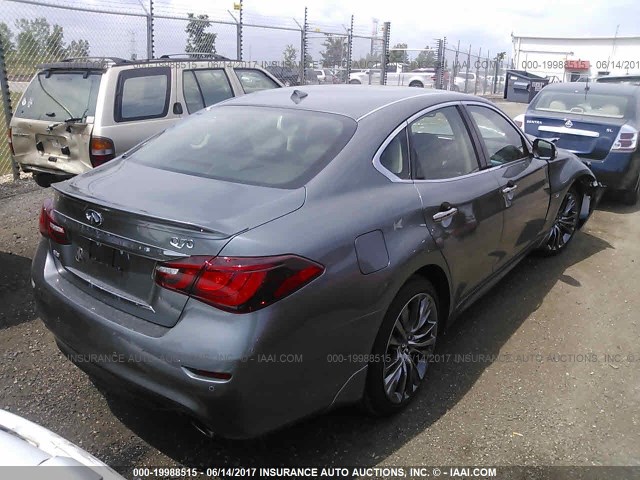 JN1BY1AR0HM770694 - 2017 INFINITI Q70 3.7 GRAY photo 4