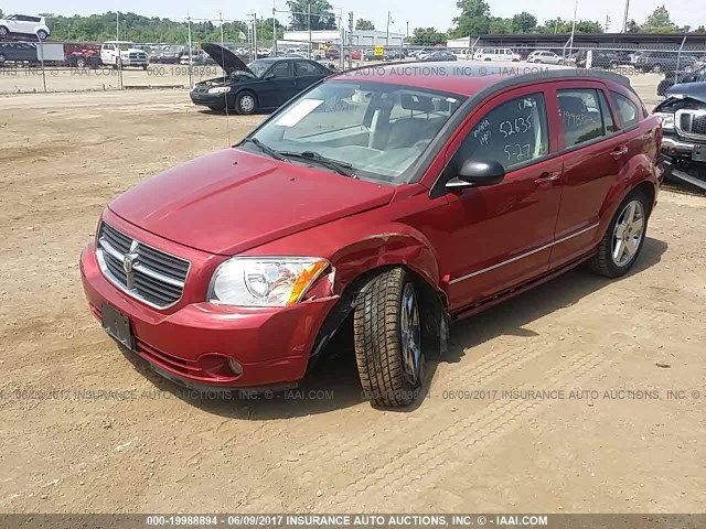 1B3HB78KX7D243282 - 2007 DODGE CALIBER R/T RED photo 2