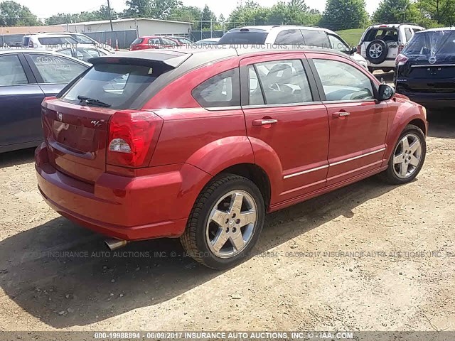 1B3HB78KX7D243282 - 2007 DODGE CALIBER R/T RED photo 4