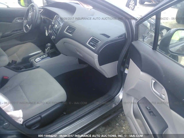 2HGFB2F62DH552954 - 2013 HONDA CIVIC HF SILVER photo 5