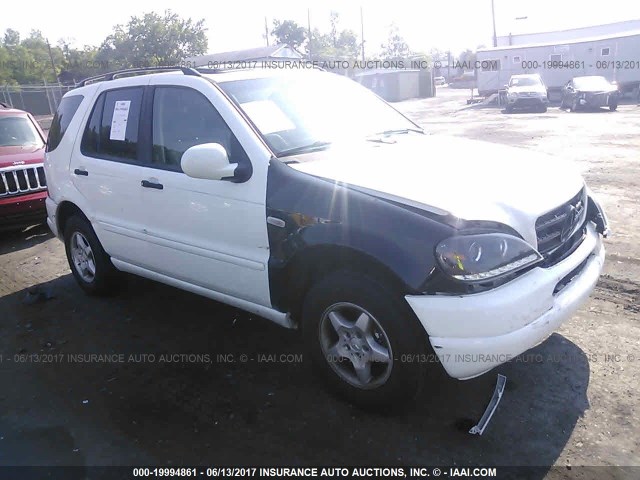 4JGAB54E5YA181969 - 2000 MERCEDES-BENZ ML 320 WHITE photo 1