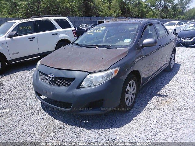 2T1BU4EE6AC351737 - 2010 TOYOTA COROLLA S/LE/XLE GRAY photo 2