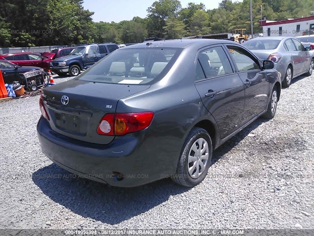 2T1BU4EE6AC351737 - 2010 TOYOTA COROLLA S/LE/XLE GRAY photo 4