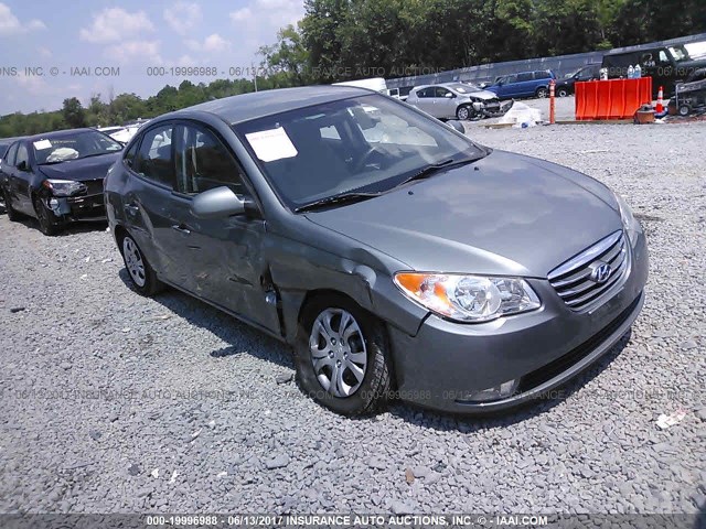 KMHDU4AD5AU908643 - 2010 HYUNDAI ELANTRA BLUE/GLS/SE GRAY photo 1