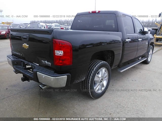 3GCPCSE02DG149053 - 2013 CHEVROLET SILVERADO C1500 LT BLACK photo 4