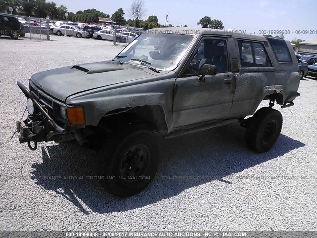 JT3VN66W1J0012850 - 1988 TOYOTA 4RUNNER VN66 SR5 GRAY photo 2