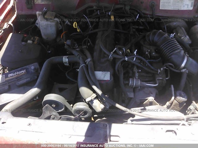 1J7FT66L6KL612661 - 1989 JEEP COMANCHE ELIMINATOR RED photo 10