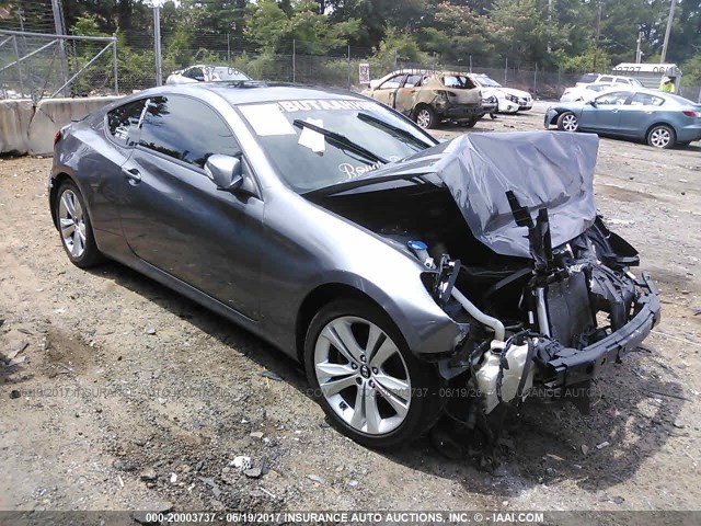 KMHHU6KH2BU062326 - 2011 HYUNDAI GENESIS COUPE 3.8L GRAY photo 1