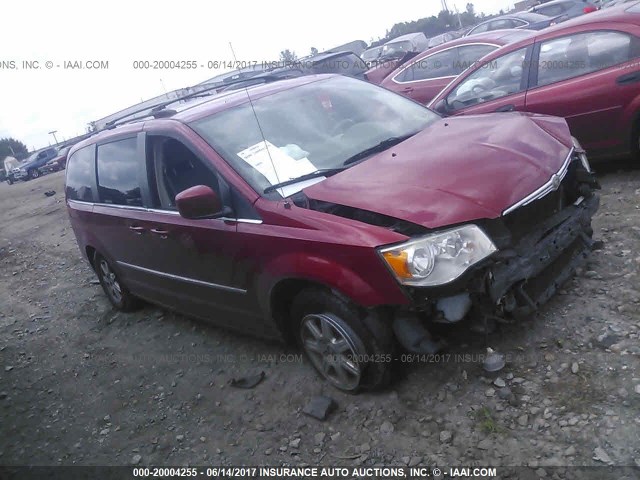 2A4RR5D14AR150496 - 2010 CHRYSLER TOWN & COUNTRY TOURING RED photo 1