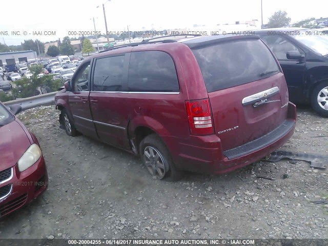 2A4RR5D14AR150496 - 2010 CHRYSLER TOWN & COUNTRY TOURING RED photo 3