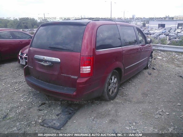2A4RR5D14AR150496 - 2010 CHRYSLER TOWN & COUNTRY TOURING RED photo 4