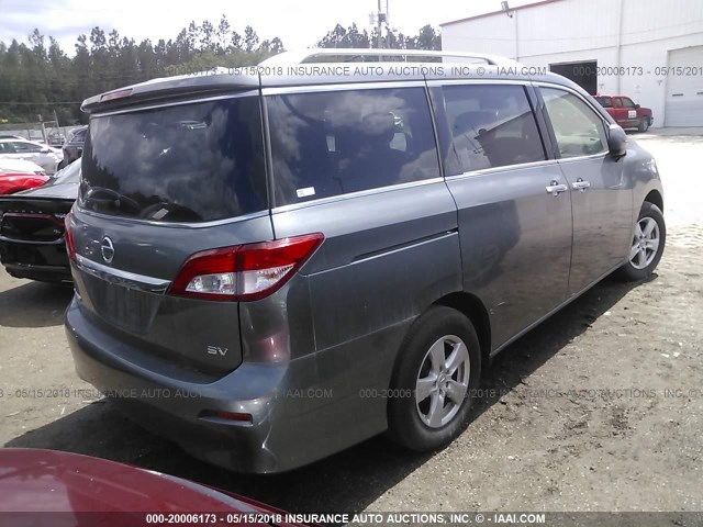 JN8AE2KP1H9166065 - 2017 NISSAN QUEST S/SV/SL/PLATINUM GRAY photo 4