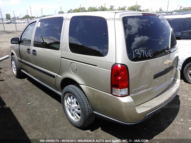 1GNDV23LX6D115136 - 2006 CHEVROLET UPLANDER LS BEIGE photo 3