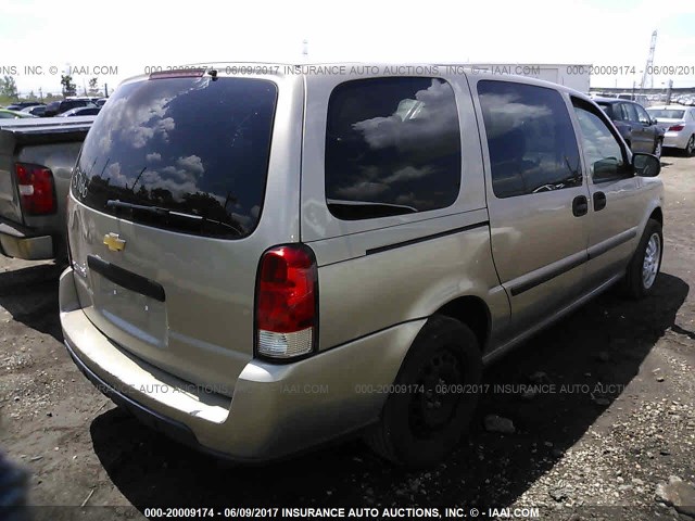 1GNDV23LX6D115136 - 2006 CHEVROLET UPLANDER LS BEIGE photo 4