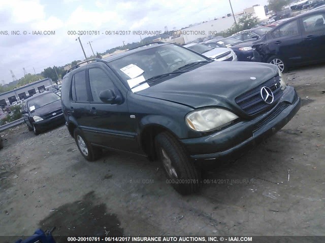 4JGAB54E01A227438 - 2001 MERCEDES-BENZ ML 320 GREEN photo 1