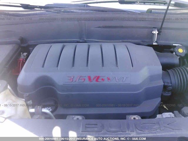 5GAEV23728J107943 - 2008 BUICK ENCLAVE CXL ოქროსფერი ფოტო 10
