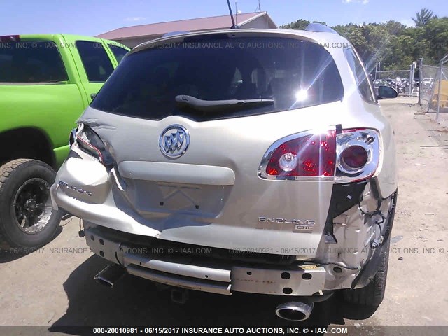 5GAEV23728J107943 - 2008 BUICK ENCLAVE CXL ოქროსფერი ფოტო 6
