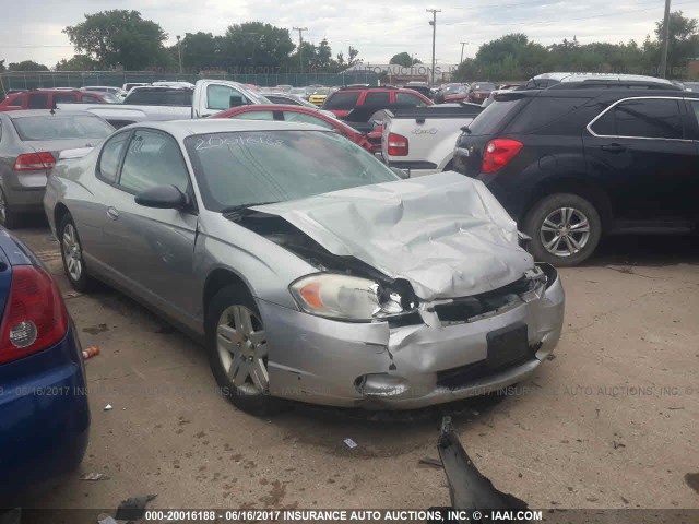 2G1WK151769172092 - 2006 CHEVROLET MONTE CARLO LT SILVER photo 1