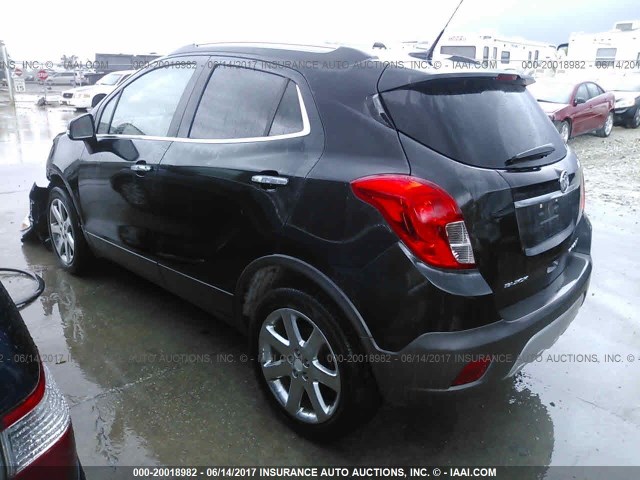 KL4CJGSB2EB591861 - 2014 BUICK ENCORE BLACK photo 3