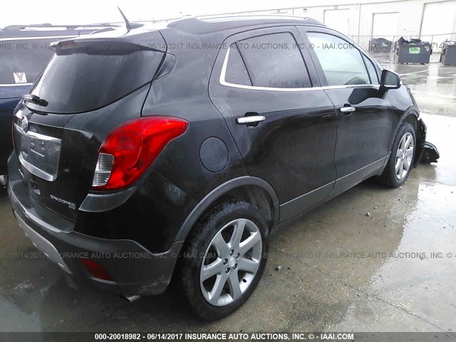 KL4CJGSB2EB591861 - 2014 BUICK ENCORE BLACK photo 4