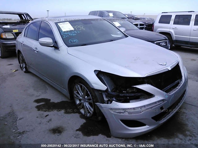 KMHGC4DD6DU250413 - 2013 HYUNDAI GENESIS 3.8L SILVER photo 1