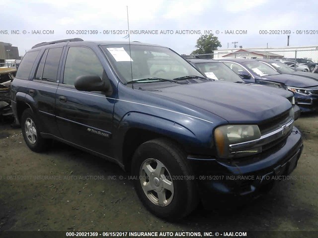 1GNDT13S022406578 - 2002 CHEVROLET TRAILBLAZER  BLUE photo 1