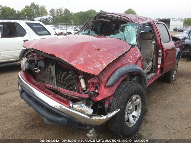 5TEGN92NX1Z832296 - 2001 TOYOTA TACOMA DOUBLE CAB PRERUNNER MAROON photo 6