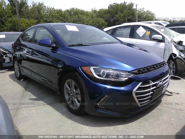 5NPD84LF3HH058653 - 2017 HYUNDAI ELANTRA SE/VALUE/LIMITED BLUE photo 1