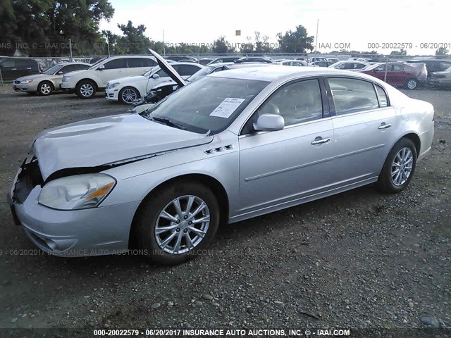 1G4HC5EMXAU119215 - 2010 BUICK LUCERNE CXL GRAY photo 2