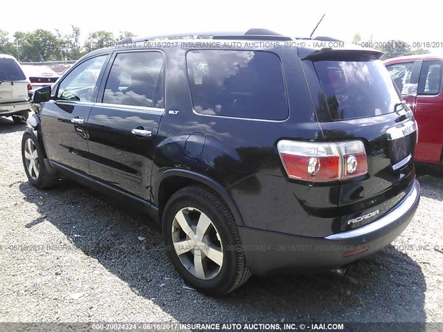 1GKKVSEDXCJ176977 - 2012 GMC ACADIA SLT-2 BLACK photo 3